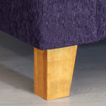 Sillón Trento 3 Cuerpos de Chenille Zafiro Violeta Full Confort