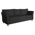 Sillón Trento 3 Cuerpos de Chenille Jumper  Gris Oscuro Full Confort