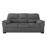 Sillón Nevada 3 Cuerpos de Chenille  Zafiro Gris Oscuro