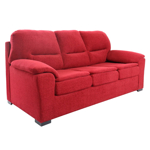 Sillón Nevada 3 Cuerpos de Chenille Zafiro Rojo Full Confort
