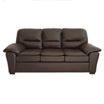 Sillón Nevada 3 Cuerpos de Eco Cuero Talampaya Chocolate Full Confort