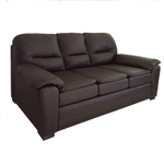 Sillón Nevada 3 Cuerpos de Eco Cuero Talampaya Chocolate Full Confort