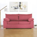 Sillón italiano 3 Cuerpos de Chenille Jumper rojo Full Confort