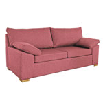 Sillón italiano 3 Cuerpos de Chenille Jumper rojo Full Confort