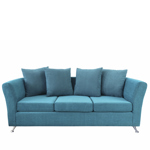 Sillón Trento X4 3 Cuerpos de Chenille Zafiro Turquesa