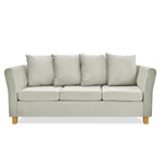 Sillón Trentino 3 Cuerpos de Pana antimanchas Beige Full Confort