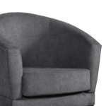 Sillón Individual Shey Espácity Tela Star Gris Antimanchas