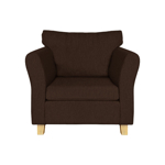 Sillón Trento 1 Cuerpo de Chenille Jumper Chocolate Full Confort