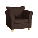 Sillón Trento 1 Cuerpo de Chenille Jumper Chocolate Full Confort
