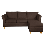Sillón Esquinero Trento 3 cuerpos Chenille Jumper Chocolate Full Confort