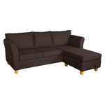 Sillón Esquinero Trento 3 cuerpos Chenille Jumper Chocolate Full Confort