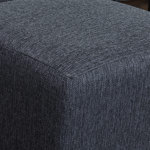 Sillón Esquinero Tiziano Compact + puff 3 Cuerpos de Chenille Jumper gris oscuro