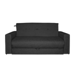 Sillón Diván Cama Cubo 2 cuerpos Chenille Jumper Gris Oscuro