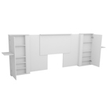 Respaldo Cabecera de Cama con puerta y espacio de guardado extensible  110 x45 cm CODIGO 3013 BLA