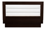 Respaldo Sommier Tapizado 1,86m Cabezal Cama Acolchado Roble Moro
