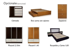 Respaldo Sommier Tapizado 1,86m Cabezal Cama Acolchado Roble Moro