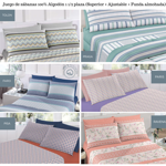 Colchon De Espuma 1 Plaza 80x190x26 + Sabana + Almohada + Acolchado