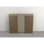 Respaldo Juvenil 1.18m x 1.03 de alto madera Tables 6429 Nogal-Gris