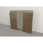 Respaldo Juvenil 1.18m x 1.03 de alto madera Tables 6429 Nogal-Gris