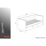 Divan Cama Ricchezze Ecopack Blanco