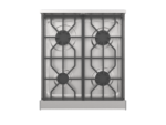 Cocina Profesional Eco 60 cm Pta Vidrio GN