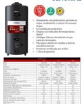 TERMOTANQUE A GAS SEÑORIAL 75 LTS FAMILY BLACK DE PIECOLGAR  CONEXION SUPINF MULTIGAS