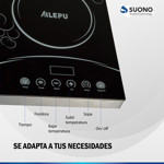 Anafe Eléctrico Hornalla 6 Temperaturas 220v Premium