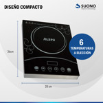 Anafe Eléctrico Hornalla 6 Temperaturas 220v Premium