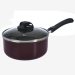 Cacerola De 18 Cms Con Tapa De Vidrio Teflon Domo Dolli Irig