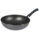 Olla Cacerola + Wok Sarten Domo Con Tapa Vidrio Linea Black