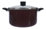 Olla Cacerola 24 Tapa Vidrio + Wok 28 Domo Teflon Dolli