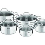 SET DE 10 PIEZAS TEFAL INTUITION (CACEROLA CTAPA 16CM OLLAS CTAPA 18202224CM) (A702SC85)
