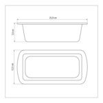 Molde Budin Pan 22cm Teflon Brasil Tramontina 1.20 Litros