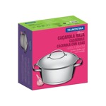 Cacerola Alta C/asa Allegra Tramontina 24cm Acero Inoxidable