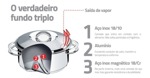 Sarten Tramontina Solar Triple Fondo Diam. 28 Cm Acero Inox