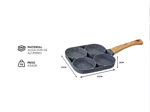 Sartén Antiadherente Cuk by Gadnic SAR1 Con Divisiones Ideal Desayuno 