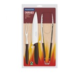 Kit Churrasco Tramontina Plenus Acero Inox 3 Pz 23498/449