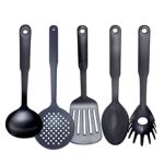 Espatula Flexible Negra Antiadherente Utensilio Cocina
