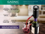 Aireador Oxigenador De Vino Gadnic Descanter Electrico