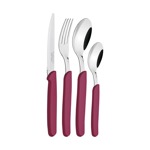 Cubiertos Tramontina Juego 24 Pzas Cocina Carmel Set Colores