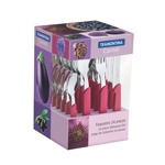Cubiertos Tramontina Juego 24 Pzas Cocina Carmel Set Colores
