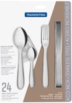 Juego Set De Cubiertos Tramontina Maresias Acero Inox 24 Pz