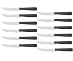 Pack X12 Pzas Cuchillos Mesa Negro Tramontina New Kolor