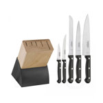 Juego De Cuchillos Tamontina Taco Madera Ultracorte 6 Piezas