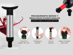 Bomba de Vacío Para Botellas de Vino Gadnic Con 2 Tapones