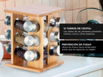Especiero Madera Bambú 12 Piezas Organizador Hierbas Especies