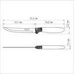 Cuchillo Ipanema Asado 5" X12 Unidades Tramontina Inoxidable