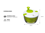 Escurridor de Verduras Gadnic SCV4 Centrífuga Manual