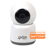 Camara De Seguridad Overtech Wifi Ov-58ip Full Hd 3mp 3x Color Blanco