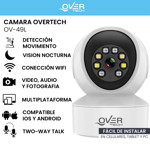 Camara De Seguridad Overtech Ov-49ip Wifi 3mp Detección De Movimiento Visión Nocturna